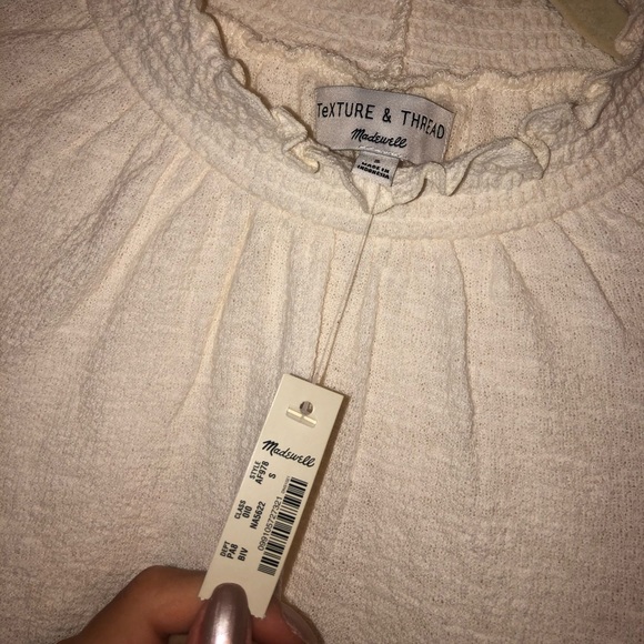Madewell Texture & Thread Ruffled Mockneck Top - Picture 7 of 7
